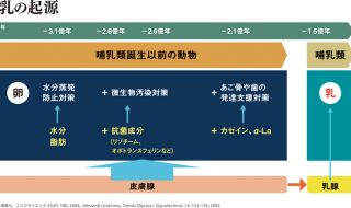 ミルクの進化と美肌機能